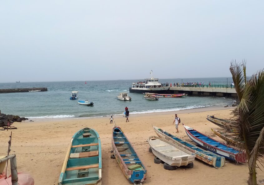 Plage de l'Ile de Goree au Senegal